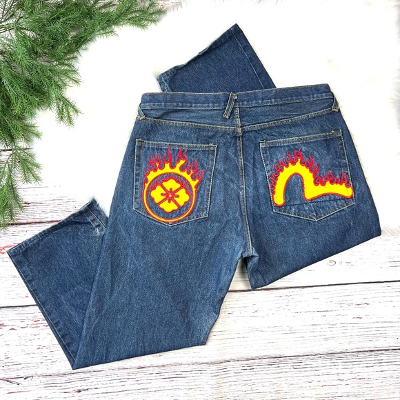 Evisu Other - |•EVISU•| Flaming Pocket Men's 38x28 Jeans